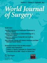 Journal cover: World Journal of Surgery