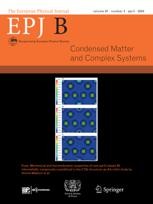 Journal cover: The European Physical Journal B