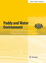 Journal cover: Paddy and Water Environment