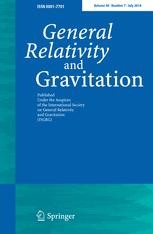 Journal cover: General Relativity and Gravitation