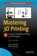 Front cover of Mastering 3D Printing