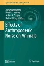 Book cover: Effects of Anthropogenic Noise on Animals