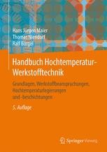 Book cover: Handbuch Hochtemperatur-Werkstofftechnik