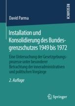 cover: Installation und Konsolidierung des Bundesgrenzschutzes 1949 bis 1972