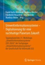 cover: Umweltinformationssysteme - Digitalisierung für eine nachhaltige Planetare Zukunft