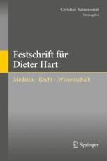 cover: Festschrift für Dieter Hart