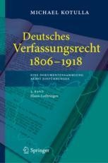 cover: Deutsches Verfassungsrecht 1806 - 1918