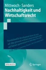 cover: Nachhaltigkeit und Wirtschaftsrecht