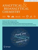 Journal cover: Analytical and Bioanalytical Chemistry