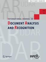 Journal cover: International Journal on Document Analysis and Recognition (IJDAR)