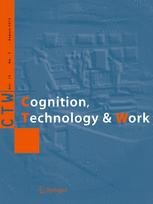 Journal cover: Cognition, Technology & Work