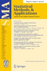 Journal cover: Statistical Methods & Applications