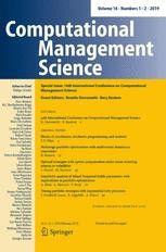 Journal cover: Computational Management Science