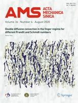 Journal cover: Acta Mechanica Sinica