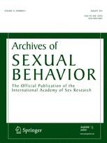 Journal cover: Archives of Sexual Behavior