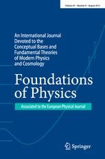 Journal cover: Foundations of Physics