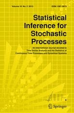 Journal cover: Statistical Inference for Stochastic Processes