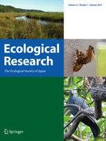 Journal cover: Ecological Research
