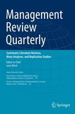 Journal cover: Management Review Quarterly