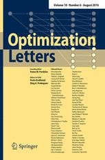 Journal cover: Optimization Letters