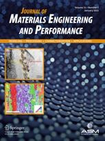 Journal cover: Journal of Materials Engineering and Performance
