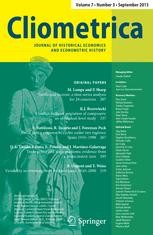 Journal cover: Cliometrica
