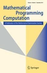 Journal cover: Mathematical Programming Computation