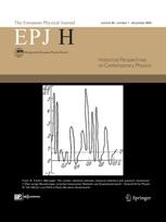 Journal cover: The European Physical Journal H