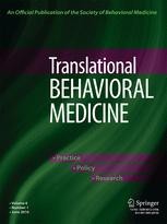 Journal cover: Translational Behavioral Medicine
