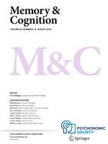 Journal cover: Memory & Cognition