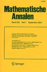 Journal cover: Mathematische Annalen