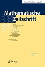 Journal cover: Mathematische Zeitschrift