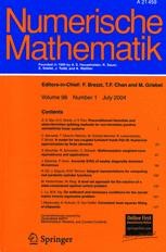 Journal cover: Numerische Mathematik