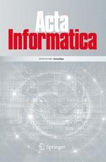Journal cover: Acta Informatica