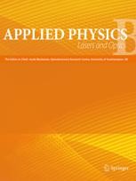 Journal cover: Applied Physics B