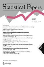 Journal cover: Statistical Papers