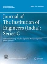 Journal cover: Journal of The Institution of Engineers (India): Series C