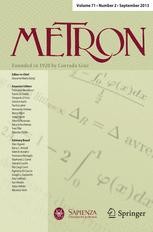 Journal cover: METRON