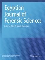 Journal cover: Egyptian Journal of Forensic Sciences