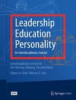 cover: Leadership, Education, Personality: An Interdisciplinary Journal