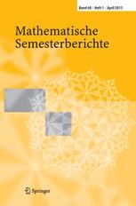 cover: Mathematische Semesterberichte