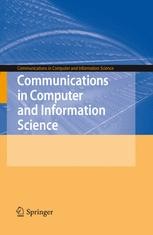 Series cover: Communications in Computer and Information Science